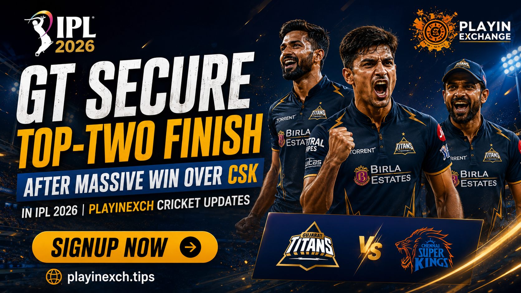 GT Secure Top-Two Finish After Massive Win Over CSK in IPL 2026