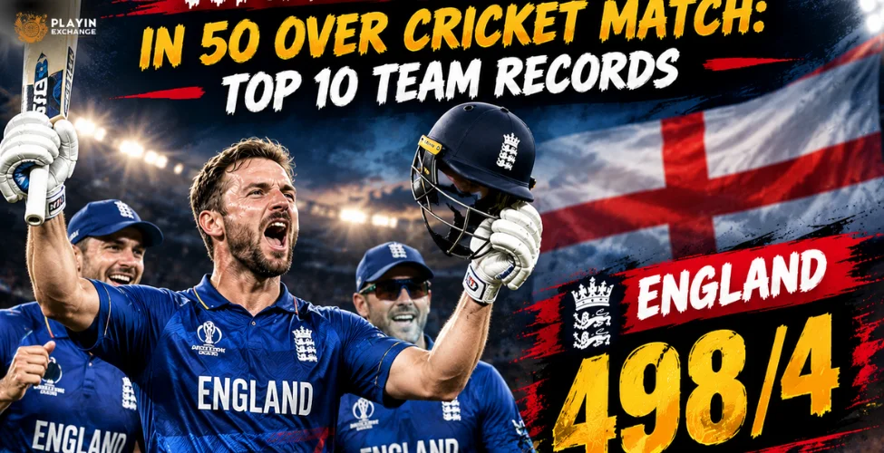 highest score in a 50 over cricket match